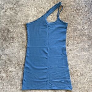 Abercrombie & Fitch Asymmetrical Blue Mini Dress